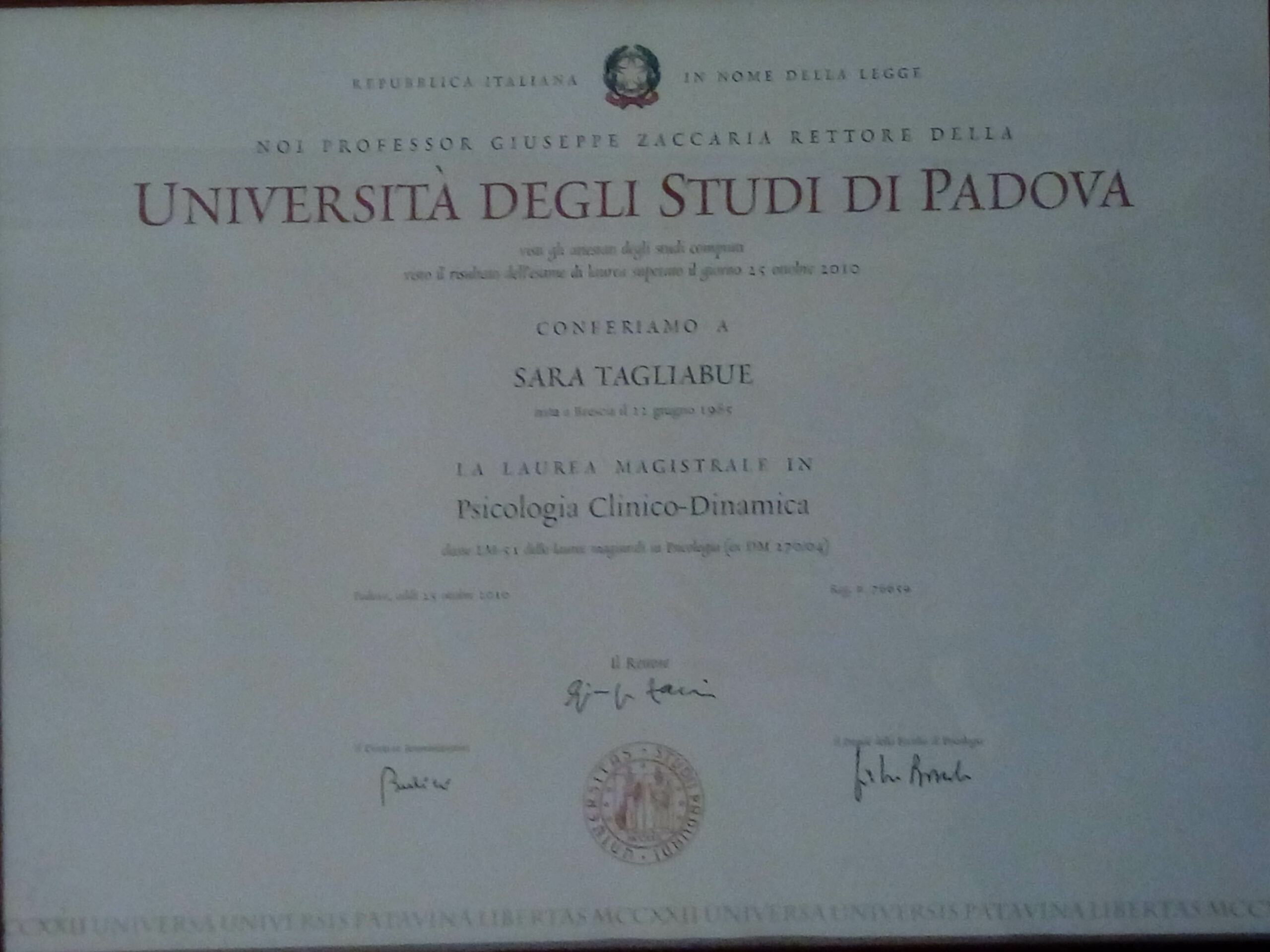 diploma cinque anni